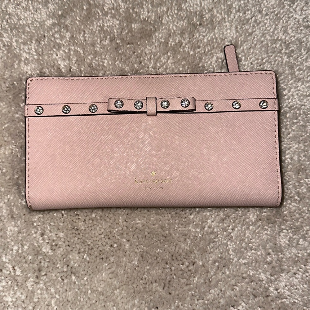 Kate Spade light pink bifold wallet